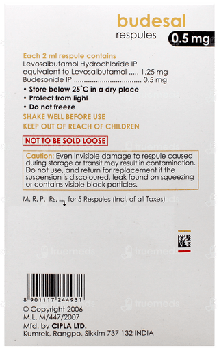 Budesal 0.5mg Respules 2ml